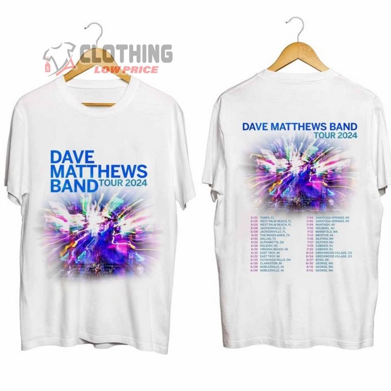 Dave Matthews Band World Tour 2024 Merch, Dave Matthews Band 2024 Tour