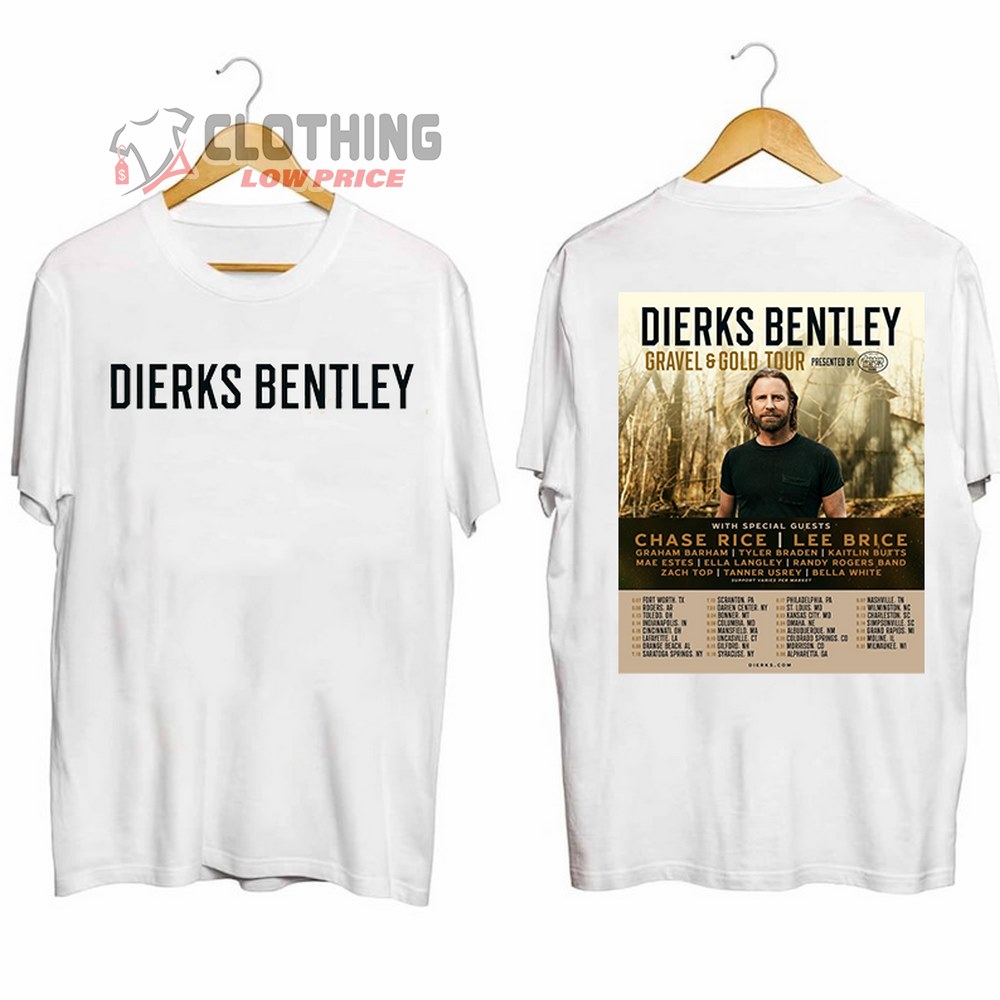 Dierks Bentley Concert 2024 Merch, Gravel & Gold Tour 2024 Shirt