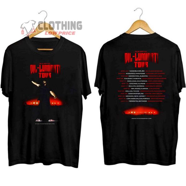 Dil-Luminati Tour 2024 Merch, Dil-Luminati Tour 2024 Bc Place Stadium Shirt, Dil-Luminati North American Tour 2024 T-Shirt