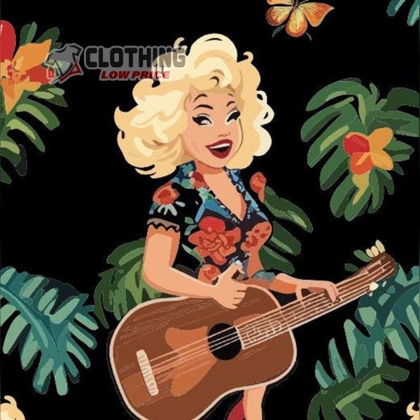 Dolly Parton Hawaiian Shirt, Dolly Parton Country Music Shirt, Dolly Parton Tour Merch, Dolly Parton Fan Gift