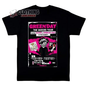 Green Day The Saviors North America Tour 2024 Poster T Shirt