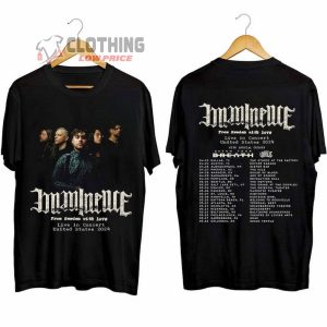 Imminence Live In Concert 2024 Merch Imminence United States Tour 2024 Shirt Imminence The Black Tour 2024 T Shirt 1