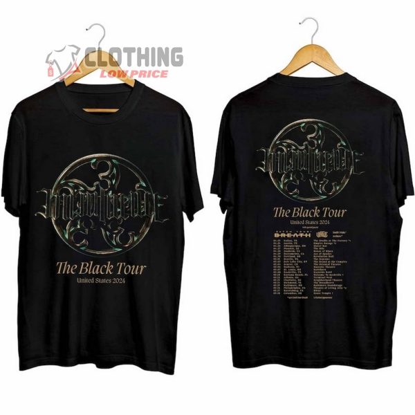 Imminence The Black Tour 2024 Merch, Imminence United States 2024 Shirt, The Black 2024 Concert Tee, Imminence Band Fan T-Shirt