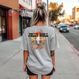 Jelly Roll Bull Skull Country Shirt, Somebody Save Me T-Shirt, Jelly Roll Tour 2024 Merch, Jelly Roll Fan Gift