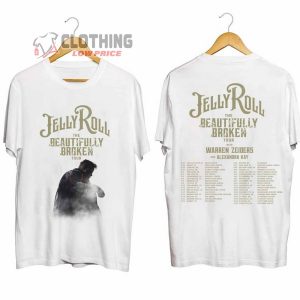 Jelly Roll The Beautifully Broken Tour 2024 Dates Merch, Jelly Roll Tour Dates 2024 Shirt, The Beautifully Broken 2024 T-Shirt