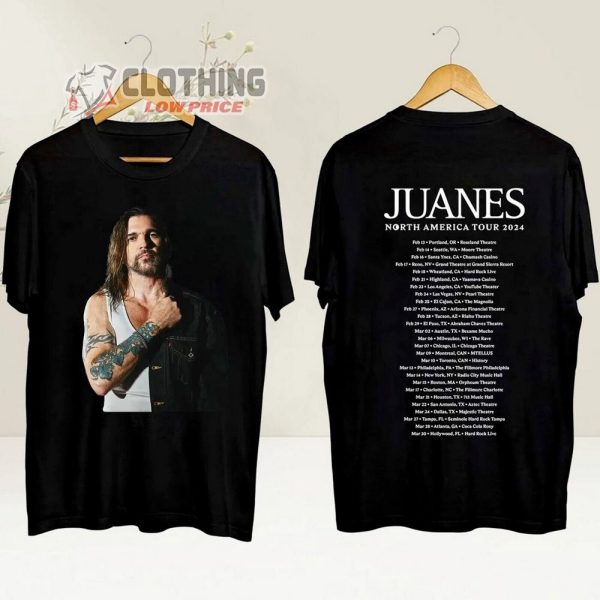 Juanes Merch, Juanes Tour Dates 2024 Shirt, Juanes North American 2024 Tour T-Shirt