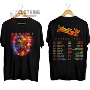 Judas Priest Invincible Shield 2024 Tour Dates Merch, Judas Priest Concert 2024 Shirt, Judas Priest Band Fan T-Shirt