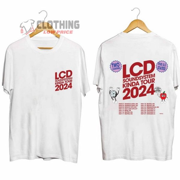 LCD Soundsystem Kinda Tour 2024 Merch, LCD Soundsystem 2024 North American Tour Shirt, LCD Soundsystem Tour 2024 Tickets T-Shirt