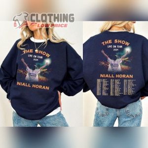 Live On Tour 2024 Niall Horan ShirtThe Show Niall Horan Tracklist Graphic 1