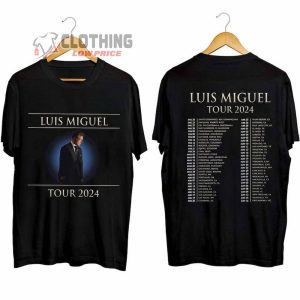 Luis Miguel Tour 2024 Dates Merch, Luis Miguel Las Vegas 2024 Shirt, Luis Miguel 2024 Concert Tickets T-Shirt