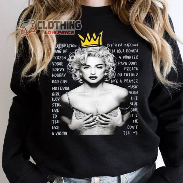 Madonna The Tour 2024 Shirt, Madonna Four Decades T-Shirt, 2024 Tour Madonna The Celebration T-Shirt, Four Decades Tour Gift