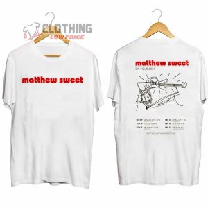 Matthew Sweet Tour 2024 Dates Merch, Matthew Sweet Shirt, Matthew Sweet Tour 2024 Live Album T-Shirt