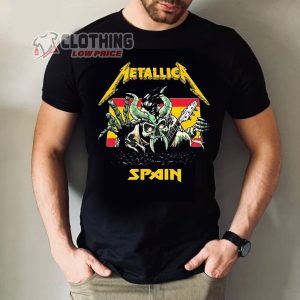 Metallica M72 World Tour Spain 2024 Merch, Metallica Tour 2024 T-Shirt