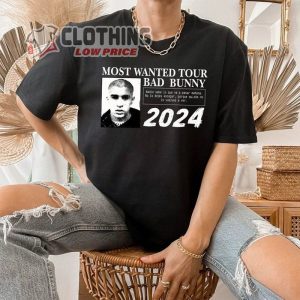 Most Wanted 2024 Shirt, Bunny Shirt, Wanted Tour Shirt, Fan Shirt, Merch Sweatshirt