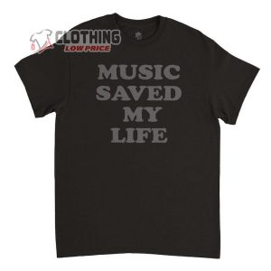 Music Saved My Life Shirt, Festival Shirt, Coachella Shirt, Rock N Roll Merch, Lenny Kravitz Festival Tee Gift