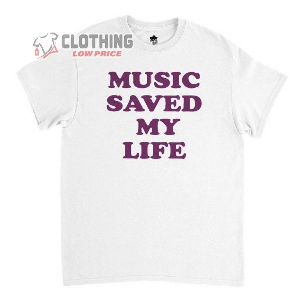 Music Saved My Life Shirt, Festival Shirt, Coachella Shirt, Rock N Roll Merch, Lenny Kravitz Festival Tee Gift