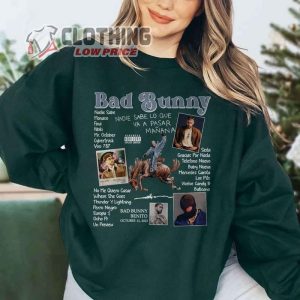 Nadie Sabe Lo Que Va A Pasar Manana Tshirt Cowboy Bad Bunny Shirt Bad Bunny New Album Shirt 1