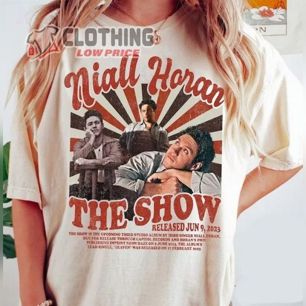 Niall Horan The Show Album 2024 Retro Shirt, Niall Horan Vintage 90S T Shirt, Niall Horan 1D Singer Music