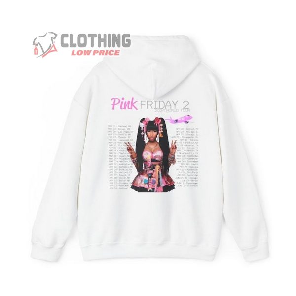 Nicki Minaj Pink Friday 2024 Tour Shirt, Nicki Minaj Fan Shirt, Nicki Minaj Hoodie, Nicki Fan Gift