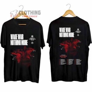 Nothing More And Wage War North American Tour 2024 Merch Nothing More And Wage War Spring 2024 US Tour T Shirt 1