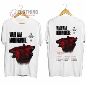 Nothing More And Wage War North American Tour 2024 Merch Nothing More And Wage War Spring 2024 US Tour T Shirt 2