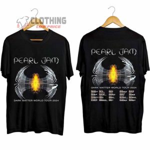 Pearl Jam Tour Dates 2024 Merch, Dark Matter World Tour 2024 Shirt, PJ Band Tee, Pearl Jam Tour 2024 T-Shirt