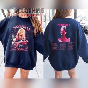 Pink Friday 2 Nicki Minaj 2024 Tour T- Shirt, Nicki Minaj World Tour 2024 Shirt, Pink Friday 2 Gag City 2024 World Tour Merch