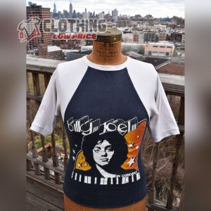 Rare! Authentic Vintage 1970’S Billy Joel Madison Square Garden Raglan Concert Tour T-Shirt