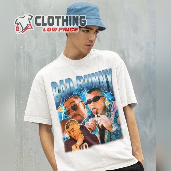 Retro Bad Bunny Shirt -Vintage Bad Bunny Shirt, Bad Bunny Homage Shirt