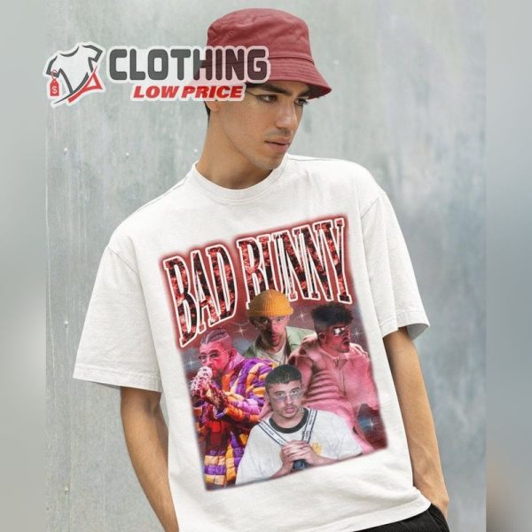 Retro Bad Bunny Shirt -Vintage Bad Bunny Shirt, Bad Bunny Homage Shirt, Bad Bunny Crewneck
