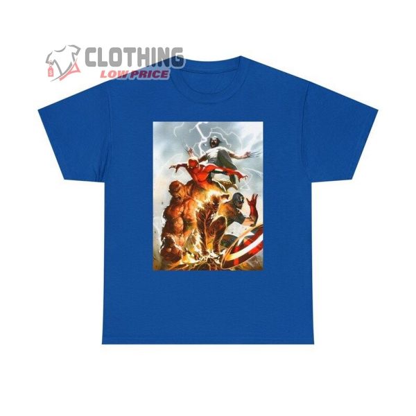 SpiderMan Wolverine Captain America Shirt, Thing Human Torch T-Shirt, SpiderMan Shirt, Spiderman Fan Gift