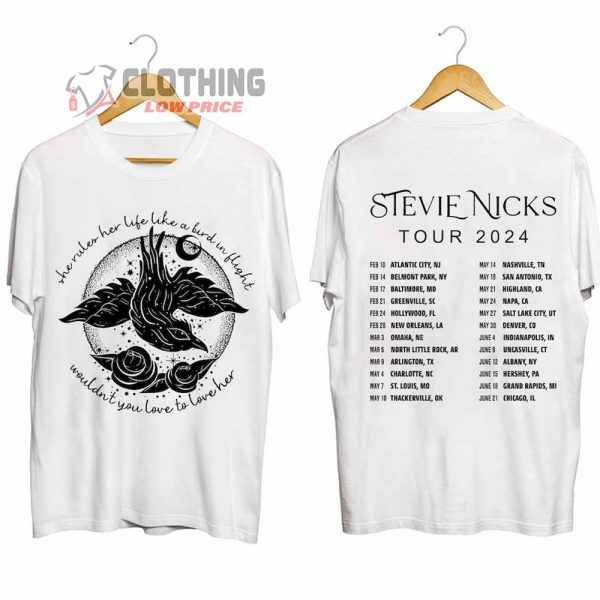 Stevie Nicks Merch, Stevie Nicks Tickets 2024 Shirt, Vintage Stevie Nicks 2024 Sweatshirt, Stevie Nicks Shirt Fan Gifts, Stevie Nicks 2024 Tour Shirt