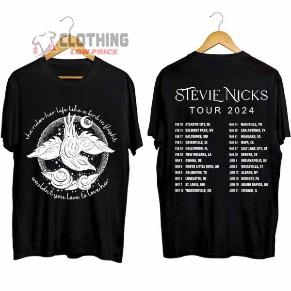 Stevie Nicks Merch, Stevie Nicks Tickets 2024 Shirt, Vintage Stevie Nicks 2024 Sweatshirt, Stevie Nicks Shirt Fan Gifts, Stevie Nicks 2024 Tour Shirt