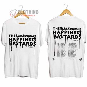 The Black Crowes Happiness Bastards Tour 2024 Merch, The Black Crowes Tour Dates 2024 Tee, The Black Crowes Band Tour 2024 T-Shirt