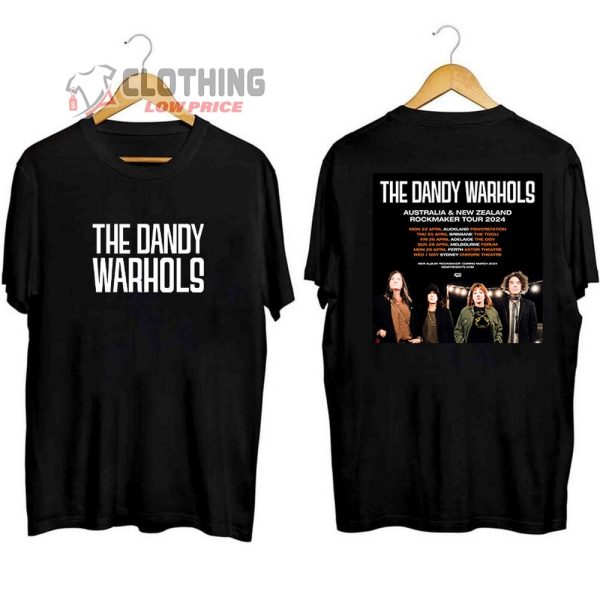 The Dandy Warhols Tour 2024 Dates Merch, The Dandy Warhols New Album 2024 T-Shirt