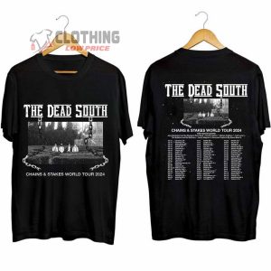 The Dead South Chains & Stakes World Tour 2024 Merch, The Dead South Tour Dates 2024 Shirt, The Dead South UK Tour 2024 Tee, The Dead South Tour 2024 Tickets T-Shirt