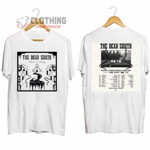 The Dead South World Tour 2024 Merch, Chains And Stakes World Tour 2024 Tickets Shirt The Dead South Tour 2024 USA T-Shirt