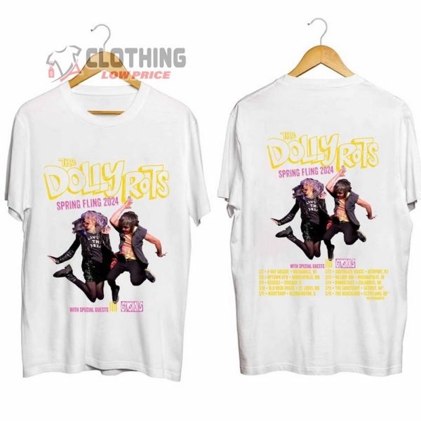 The Dollyrots Spring Fling Tour 2024 Merch, The Dollyrots Tickets Shirt, The Dollyrots 2024 Concert Shirt, The Dollyrots Band T-Shirt