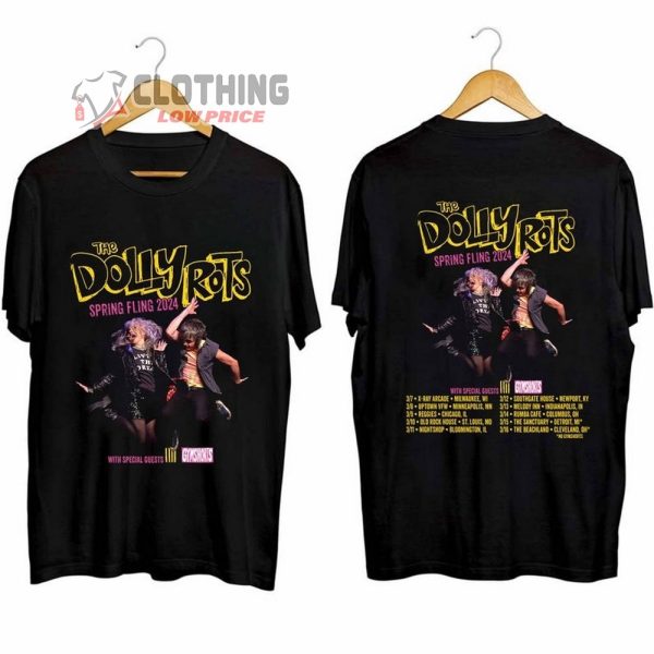 The Dollyrots Spring Fling Tour 2024 Merch, The Dollyrots Tickets Shirt, The Dollyrots 2024 Concert Shirt, The Dollyrots Band T-Shirt