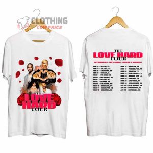 The Love Hard Tour 2024 Dates Merch Keyshia Cole Trey Songz K Michelle And Jaheim 2024 Love Hard Tour Shirt The Love Hard Tour 2024 T Shirt 1