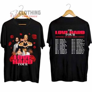 The Love Hard Tour 2024 Dates Merch Keyshia Cole Trey Songz K Michelle And Jaheim 2024 Love Hard Tour Shirt The Love Hard Tour 2024 T Shirt 2