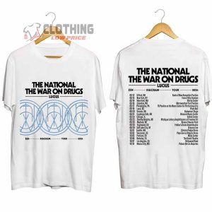 The National And The War On Drugs Merch Zen Diagram Tour 2024 Shirt The National And The War On Drugs 2024 Concert T Shirt 2
