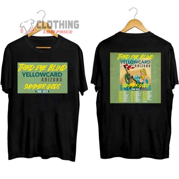 Third Eye Blind Yellowcard And Arizona Tour 2024 Merch, Third Eye Blind Summer Tour Dates 2024 T-Shirt