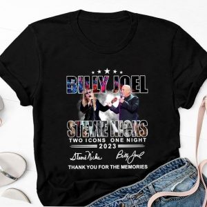 Two Icons One Night Billy Joel Stevie Nick Tour Tshirt Billy Joel Merch Shirt Billy Joel Shirt