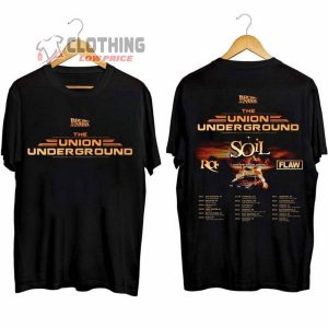 Union Underground US Tour 2024 Merch, Union Underground Back To The 2000s Tour Shirt, Union Underground 2024 Concert With Soil, RA And Flaw T-Shirt