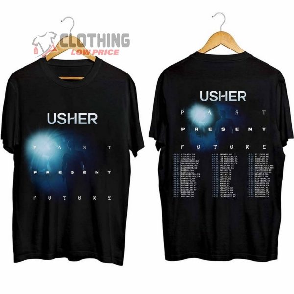 Usher Past Present Future 2024 Tour Merch, Usher Tour Dates 2024 Shirt, Past Present Future 2024 Tour T-Shirt