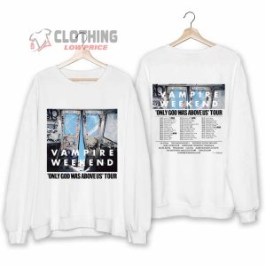 Vampire Weekend Only God Was Above 2024 Tour Hoodie