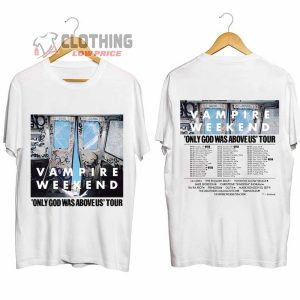 Vampire Weekend Only God Was Above Tour 2024 Merch Vampire Weekend 2024 Concert Shirt Vampire Weekend US Tour 2024 Dates T Shirt 2