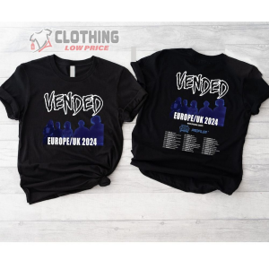 Vended Concerts Metal 2024 Merch, Vended Tour 2024 European And UK Shirt, Vended Concert 2024 T-Shirt