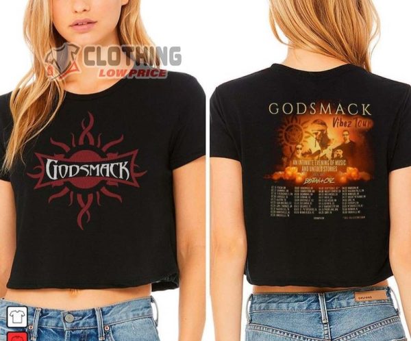 Vinatge Godsmack Rock Band Tour Dates 2024 Merch, Godsmack New Album 2024 Shirt, Godsmack Band Logo T-Shirt